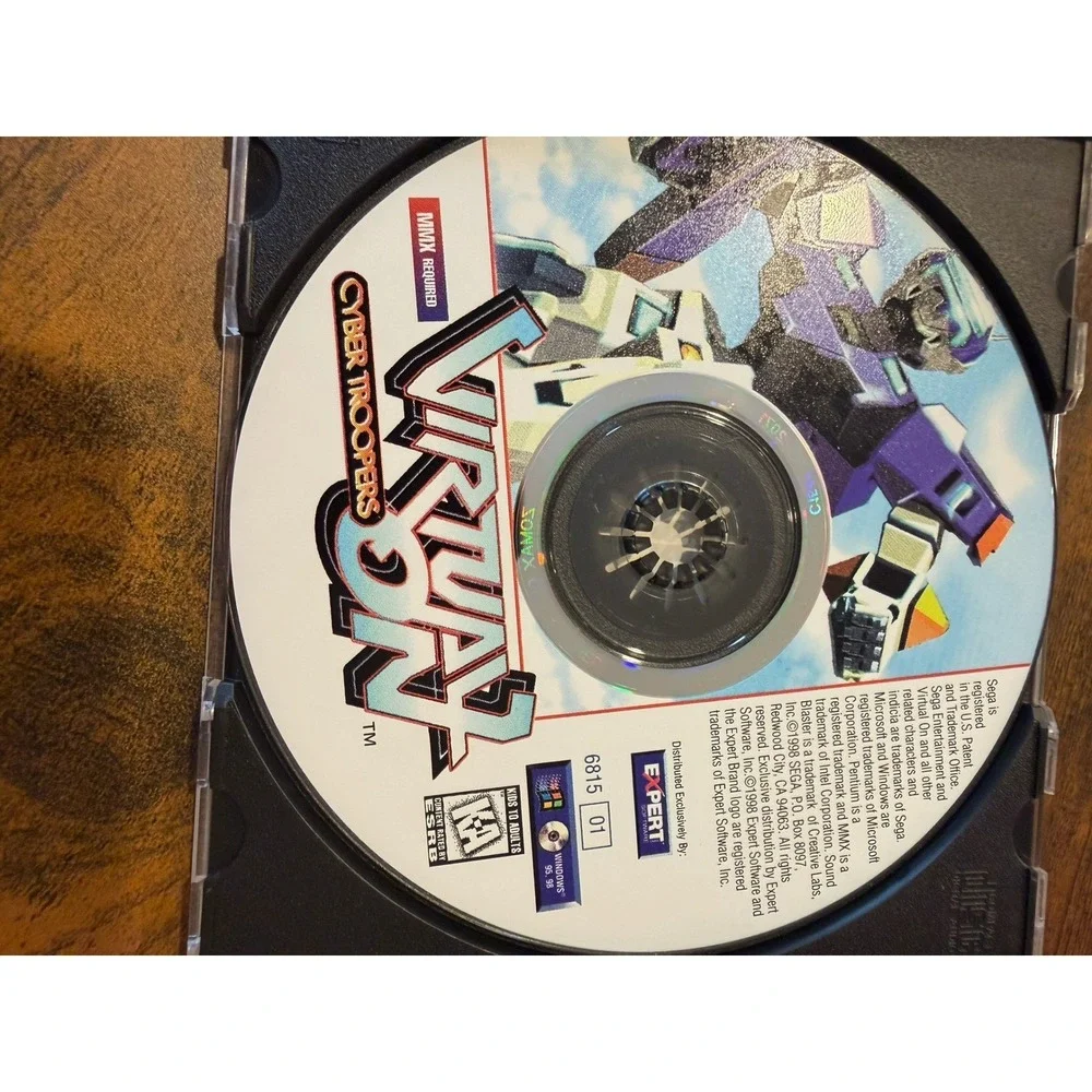 Virtual On Cyber Troopers Sega PC Collection Windows 95 98 Expert Software Mecha